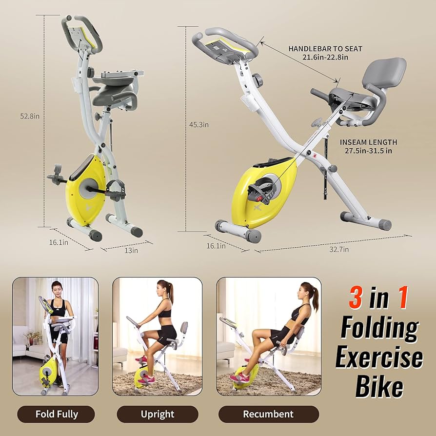スクワット　leikefitness leikefitness LEIKE X Bike Ultra-Quiet Folding Exercise Bike